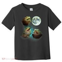 Three Bearded Dragons Howl At Moon 3 Wolfs Wolves Parody Toddler T-Shirt thumb 0