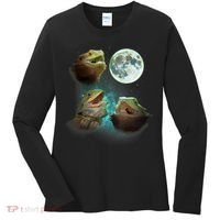 Three Bearded Dragons Howl At Moon 3 Wolfs Wolves Parody Women's Long Sleeve Shirt thumb 0