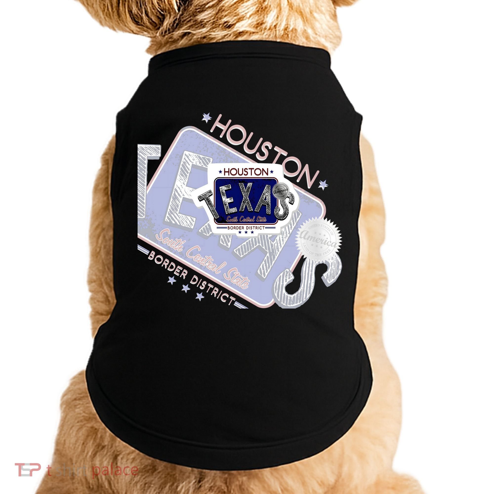 Texas Border District Cool State Logo Doggie Tank