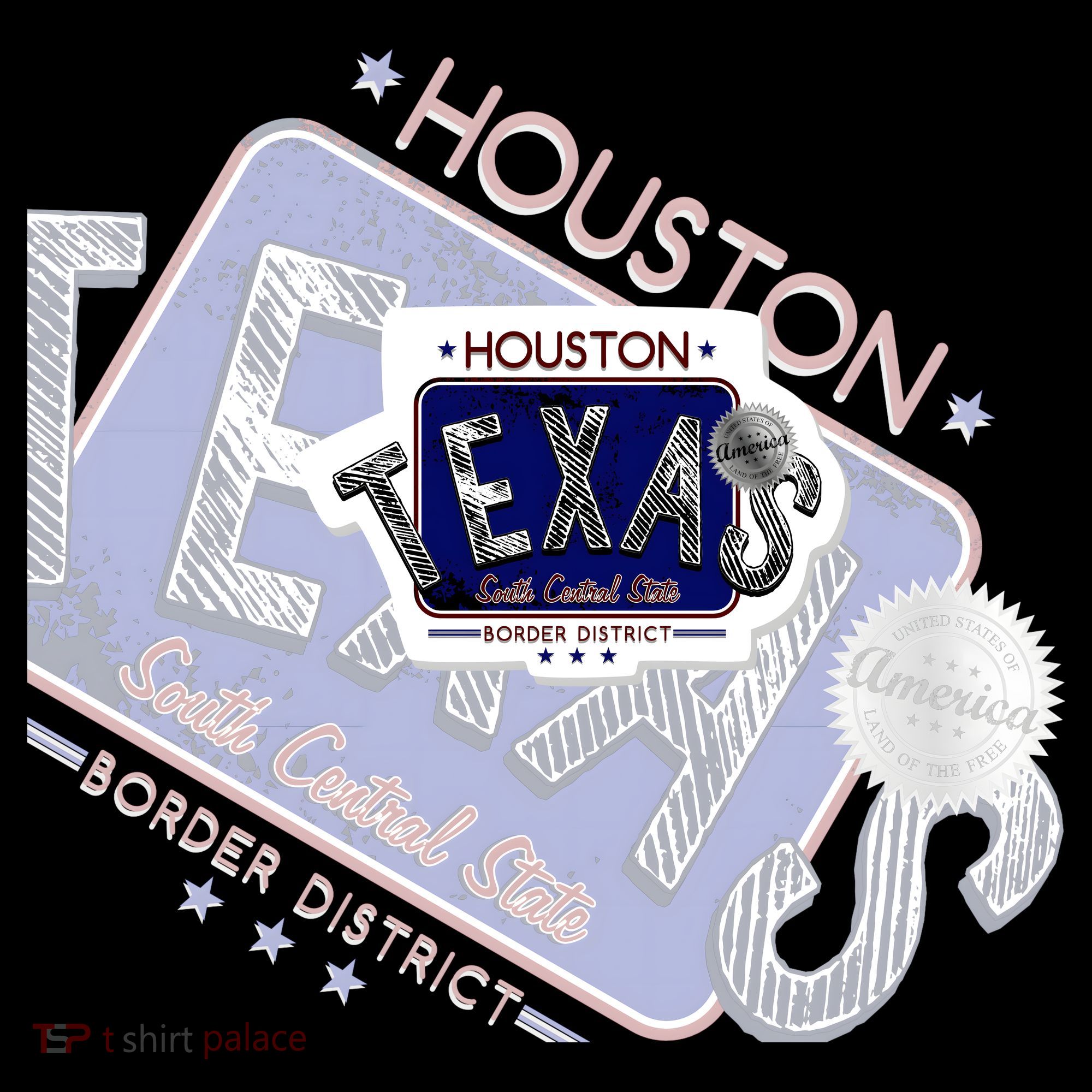 Texas Border District Cool State Logo Backpack