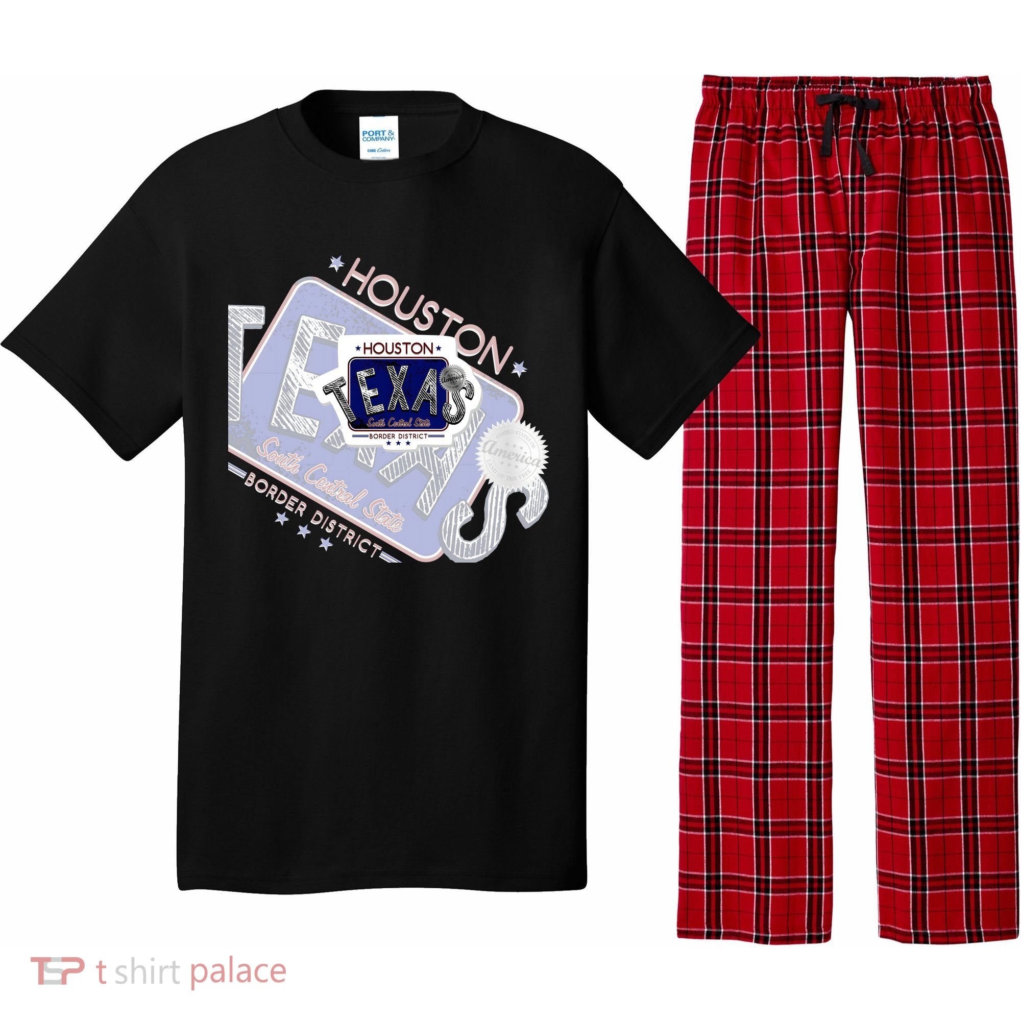 Texas Border District Cool State Logo Pajama Set