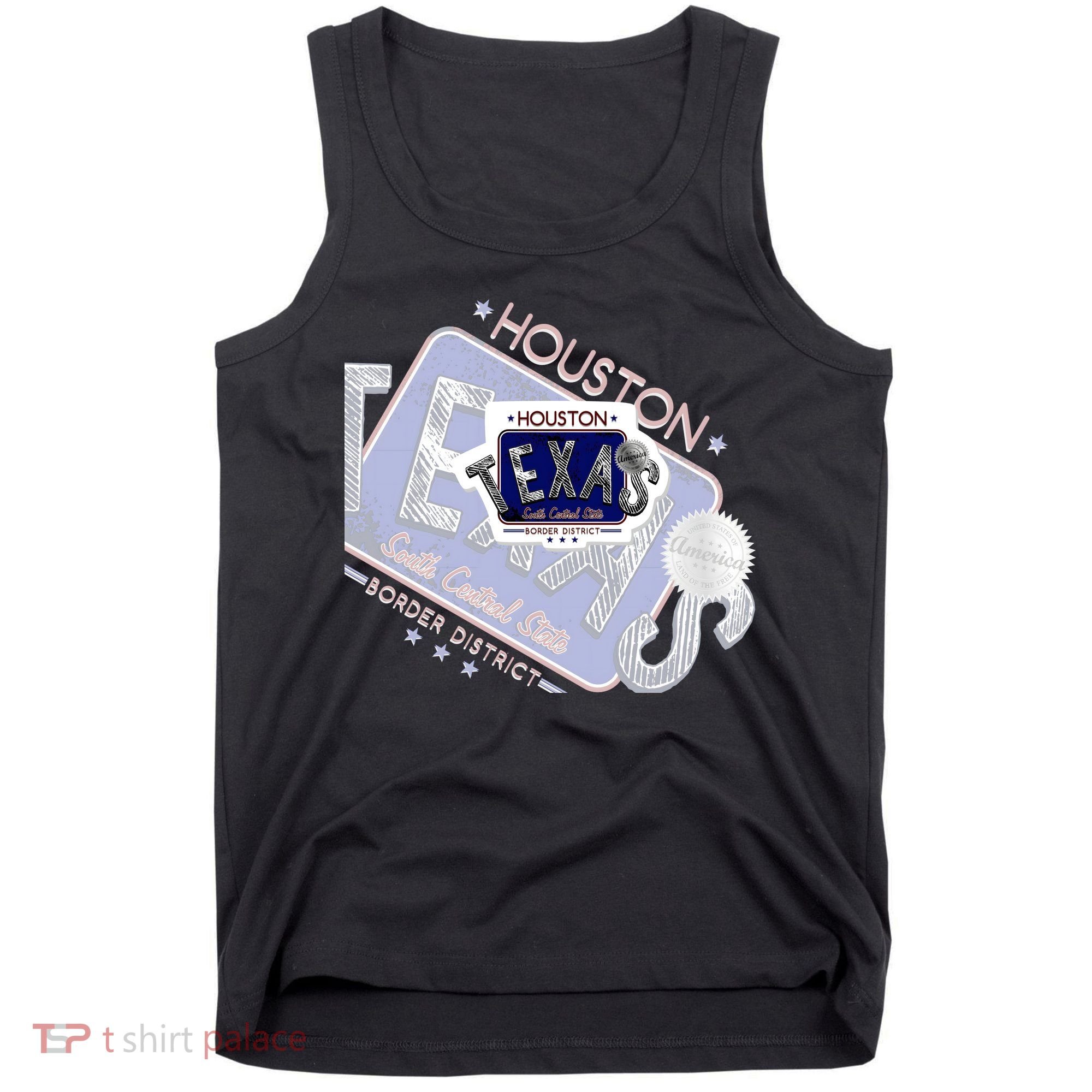 Texas Border District Cool State Logo Tank Top