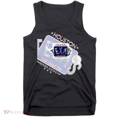 Texas Border District Cool State Logo Tank Top