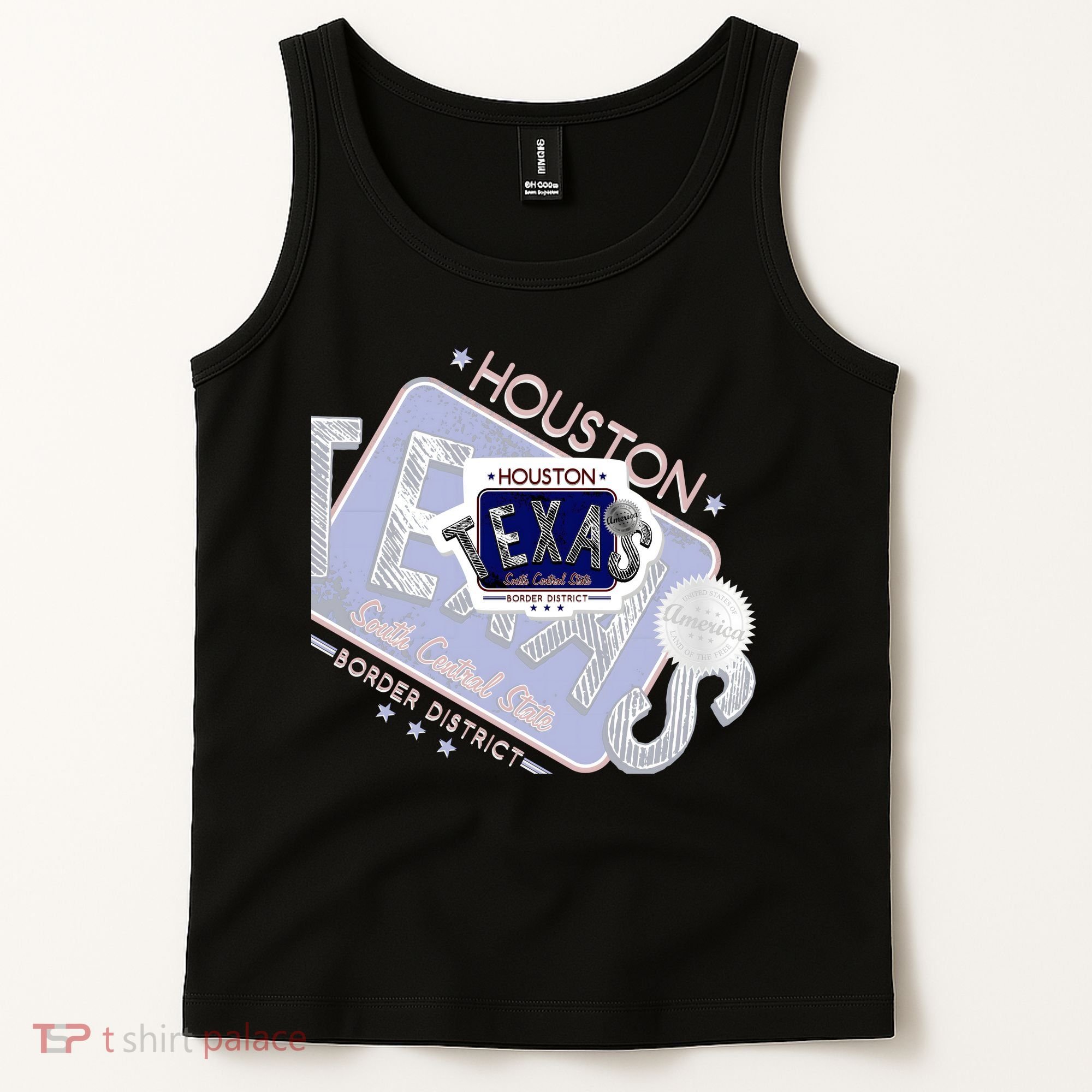 Texas Border District Cool State Logo Tank Top