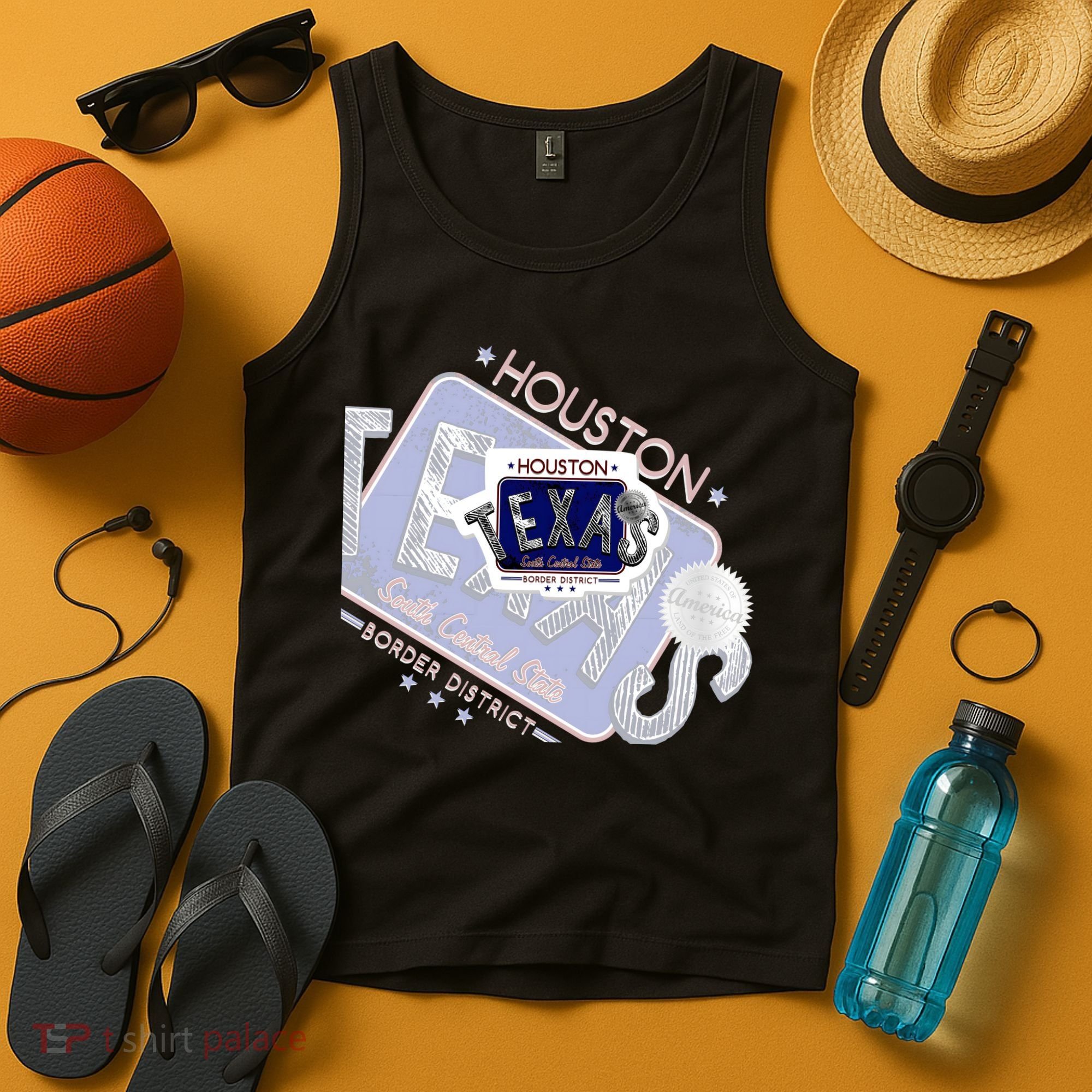Texas Border District Cool State Logo Tank Top