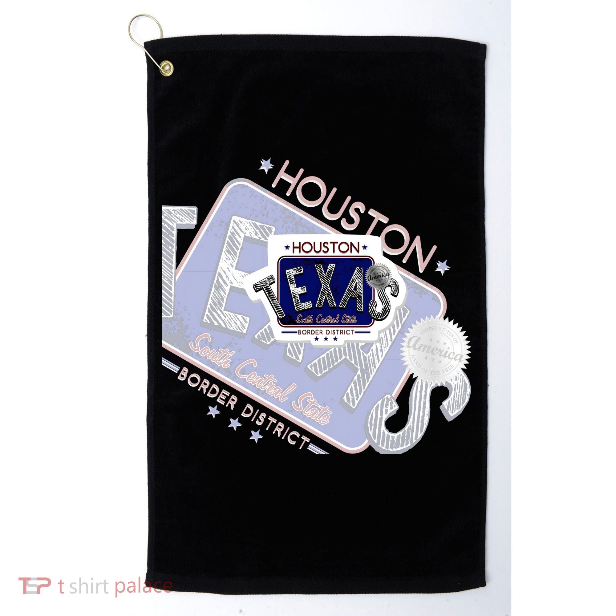 Texas Border District Cool State Logo Golf Towel