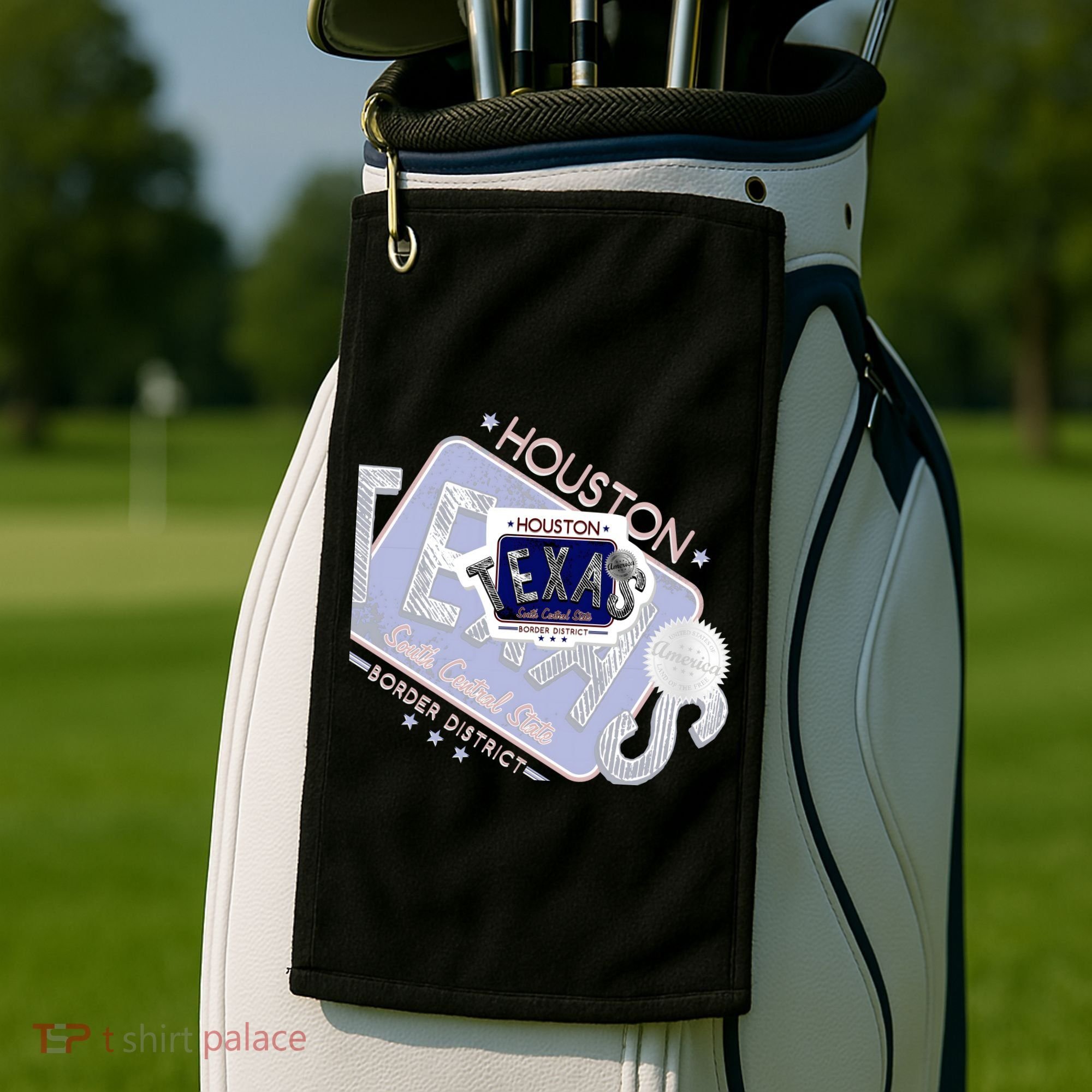 Texas Border District Cool State Logo Golf Towel