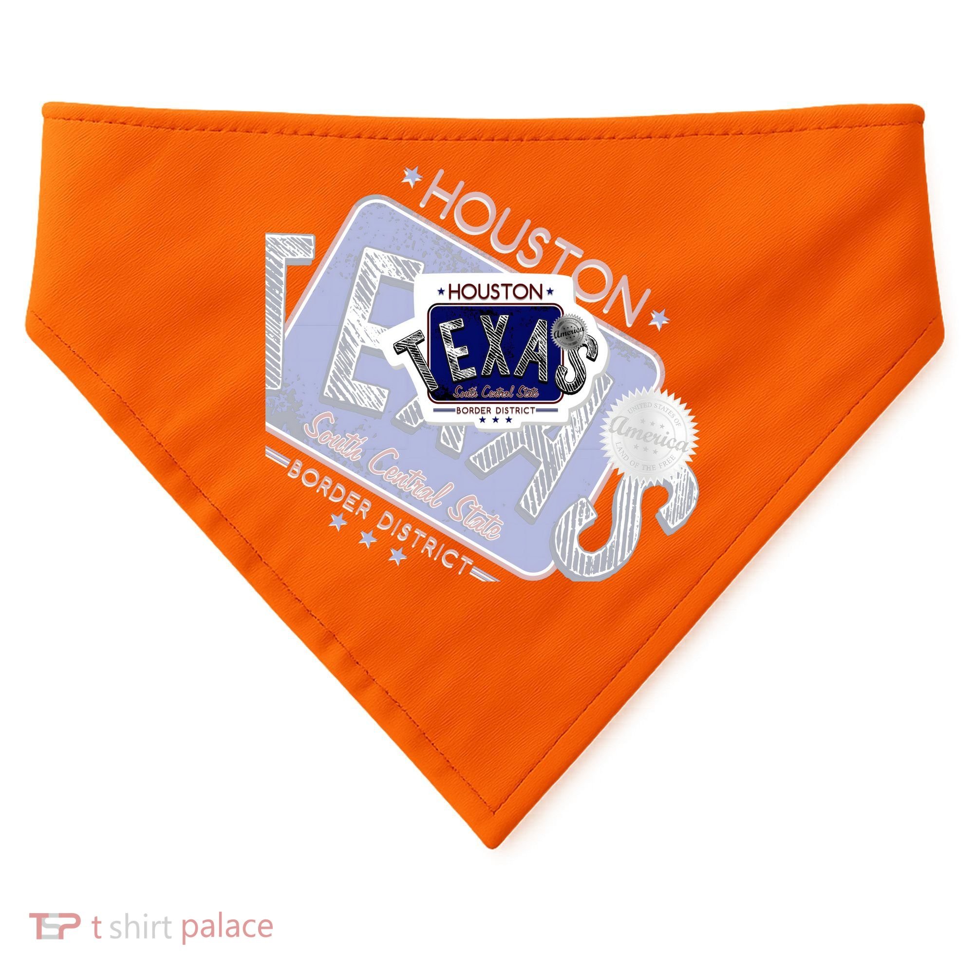 Texas Border District Cool State Logo USA-Made Doggie Bandana