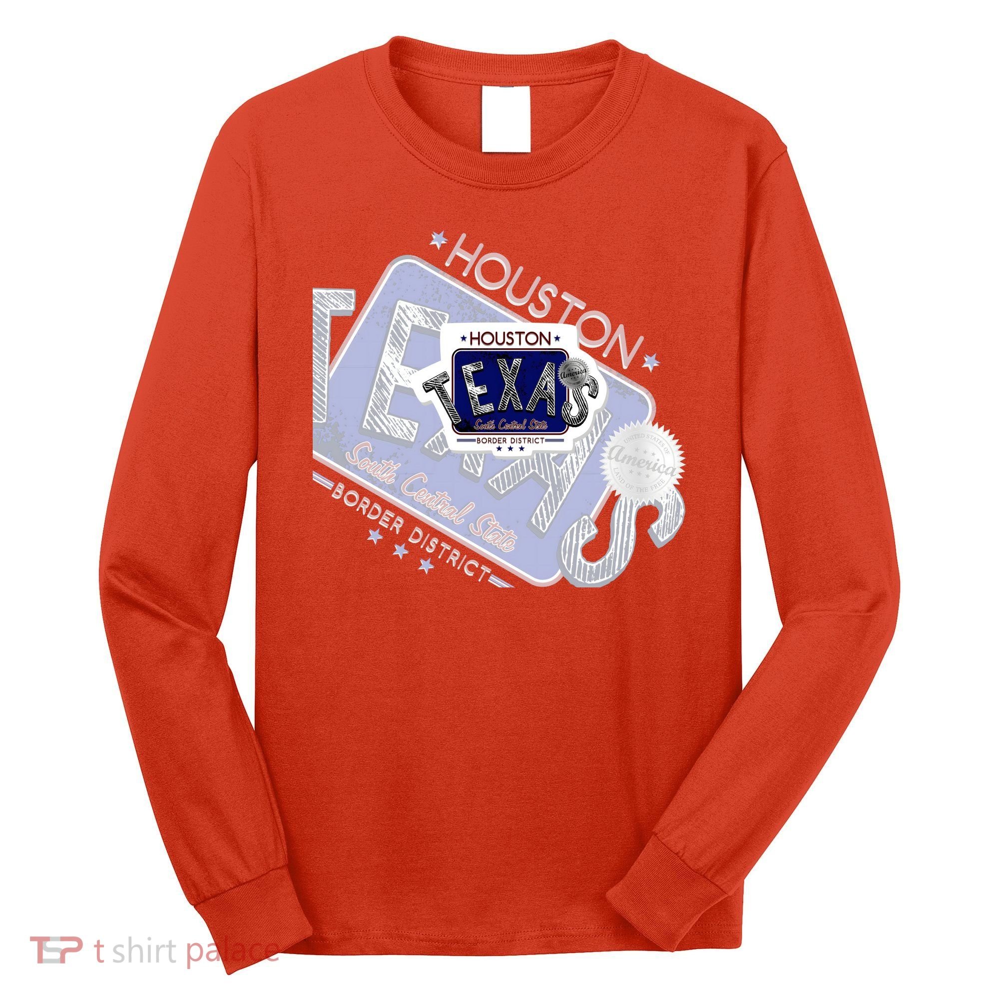 Texas Border District Cool State Logo Long Sleeve Shirt