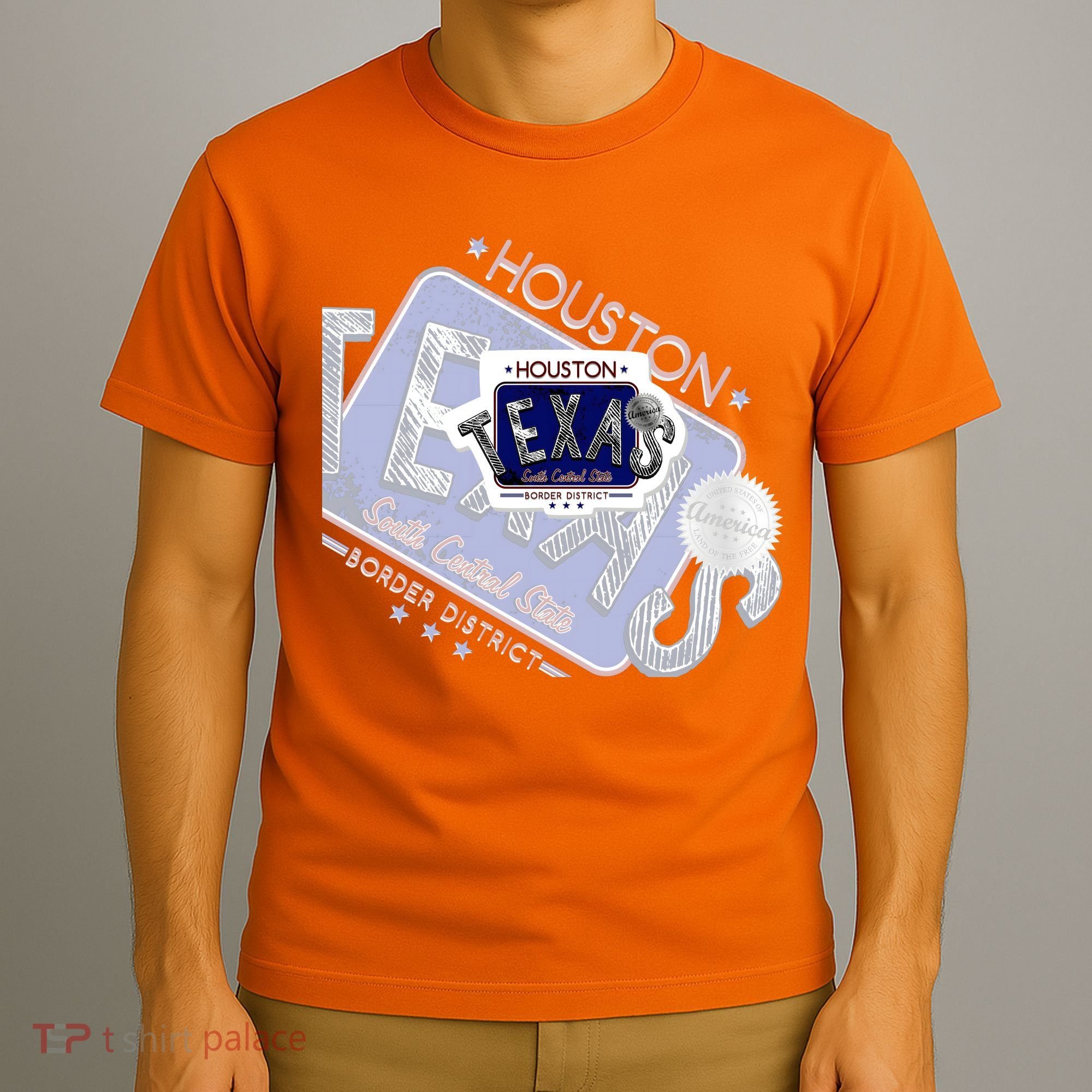 Texas Border District Cool State Logo T-Shirt