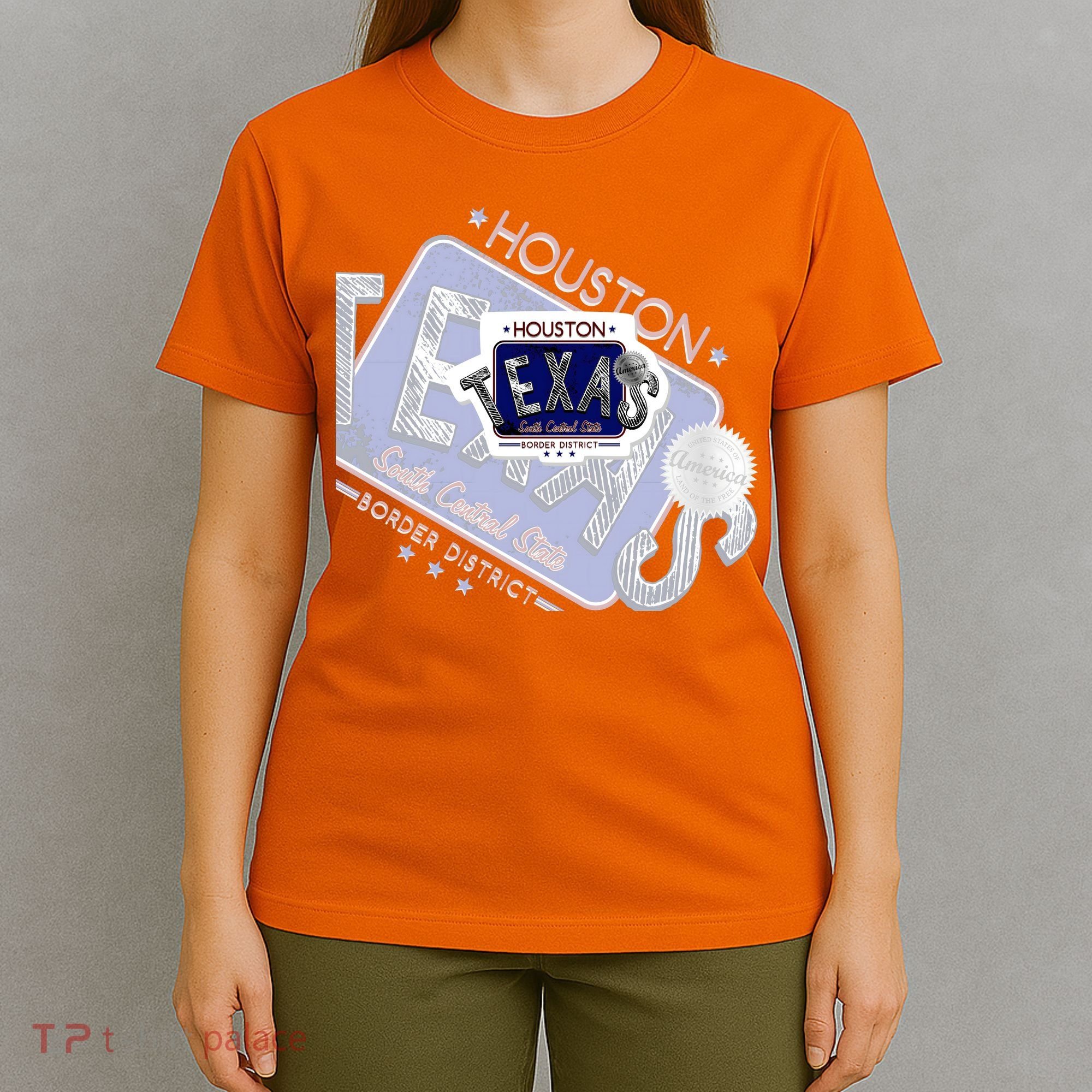 Texas Border District Cool State Logo T-Shirt