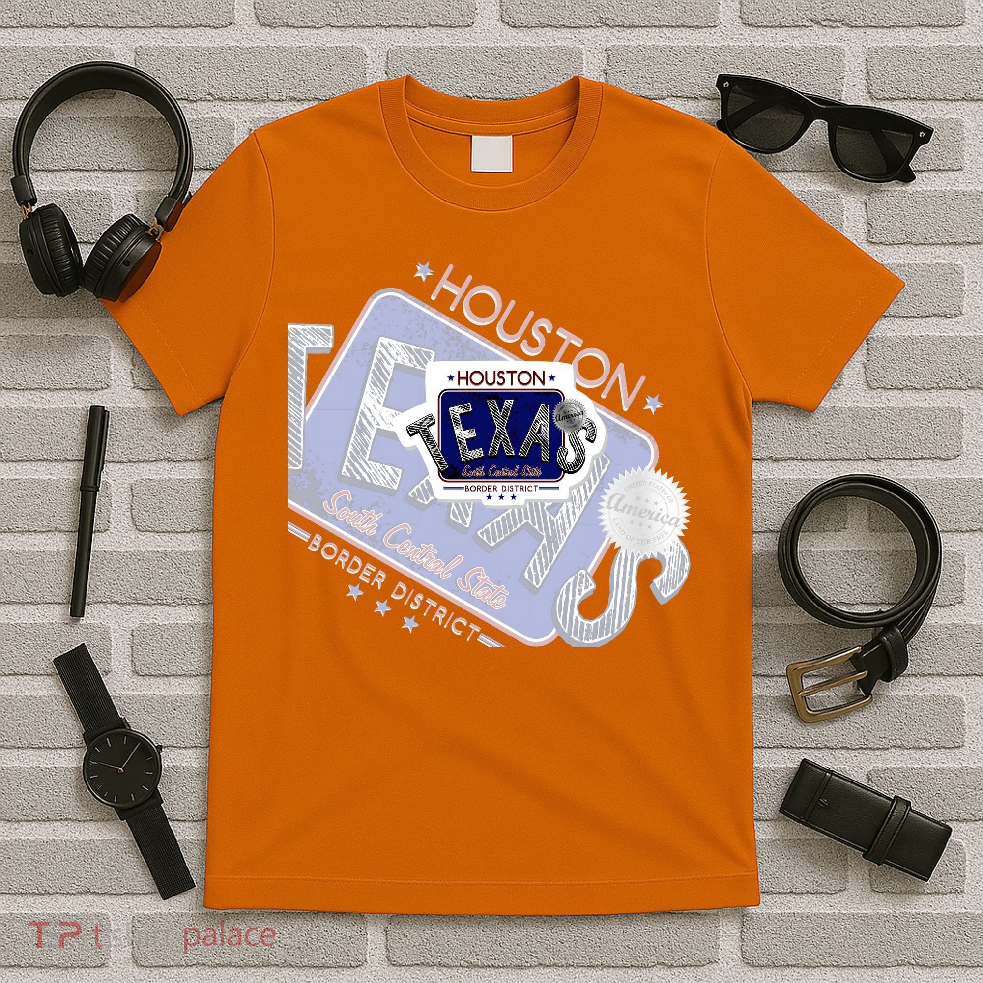 Texas Border District Cool State Logo T-Shirt