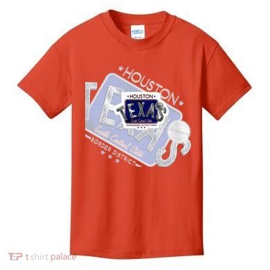 Texas Border District Cool State Logo Kids T-Shirt