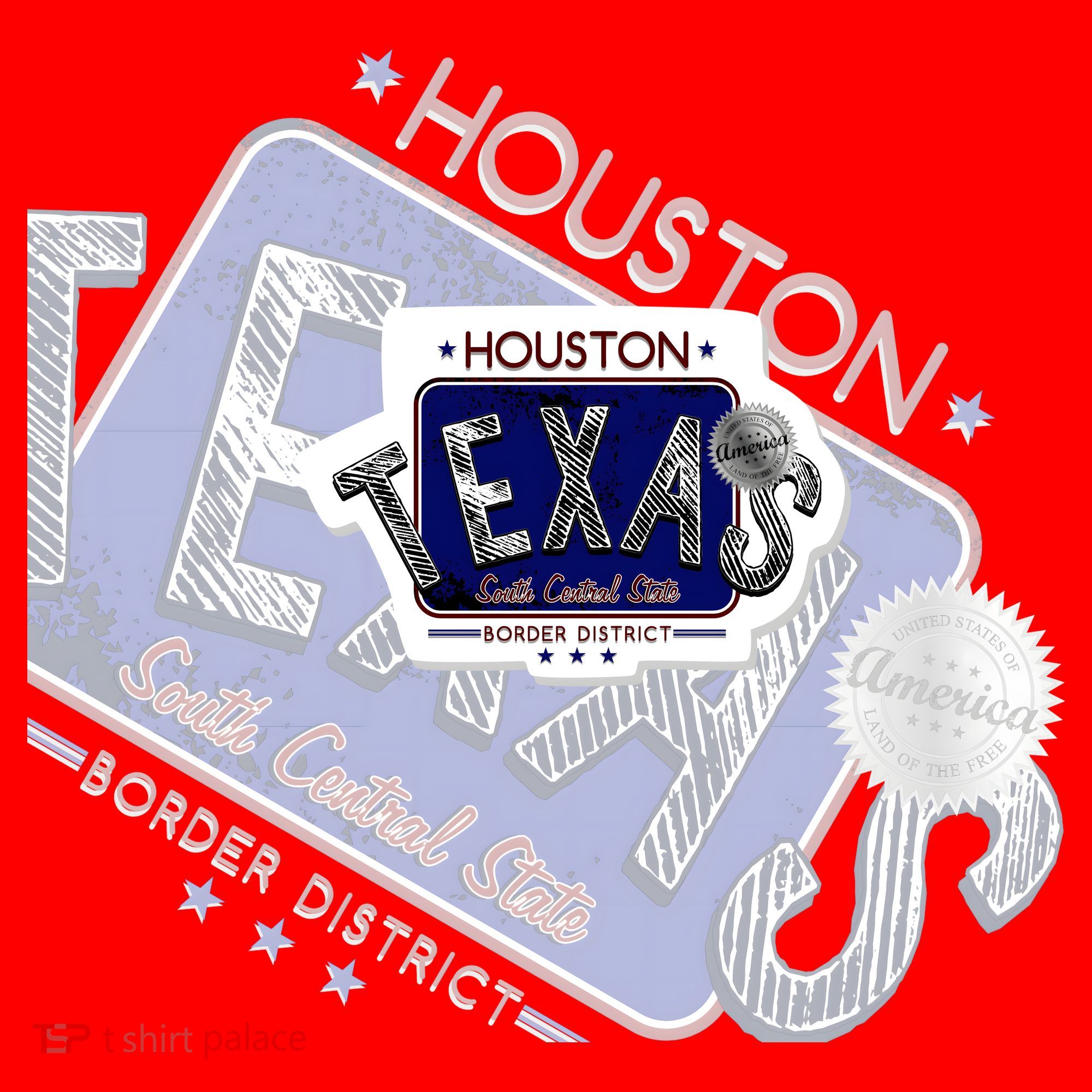 Texas Border District Cool State Logo Santa Hat