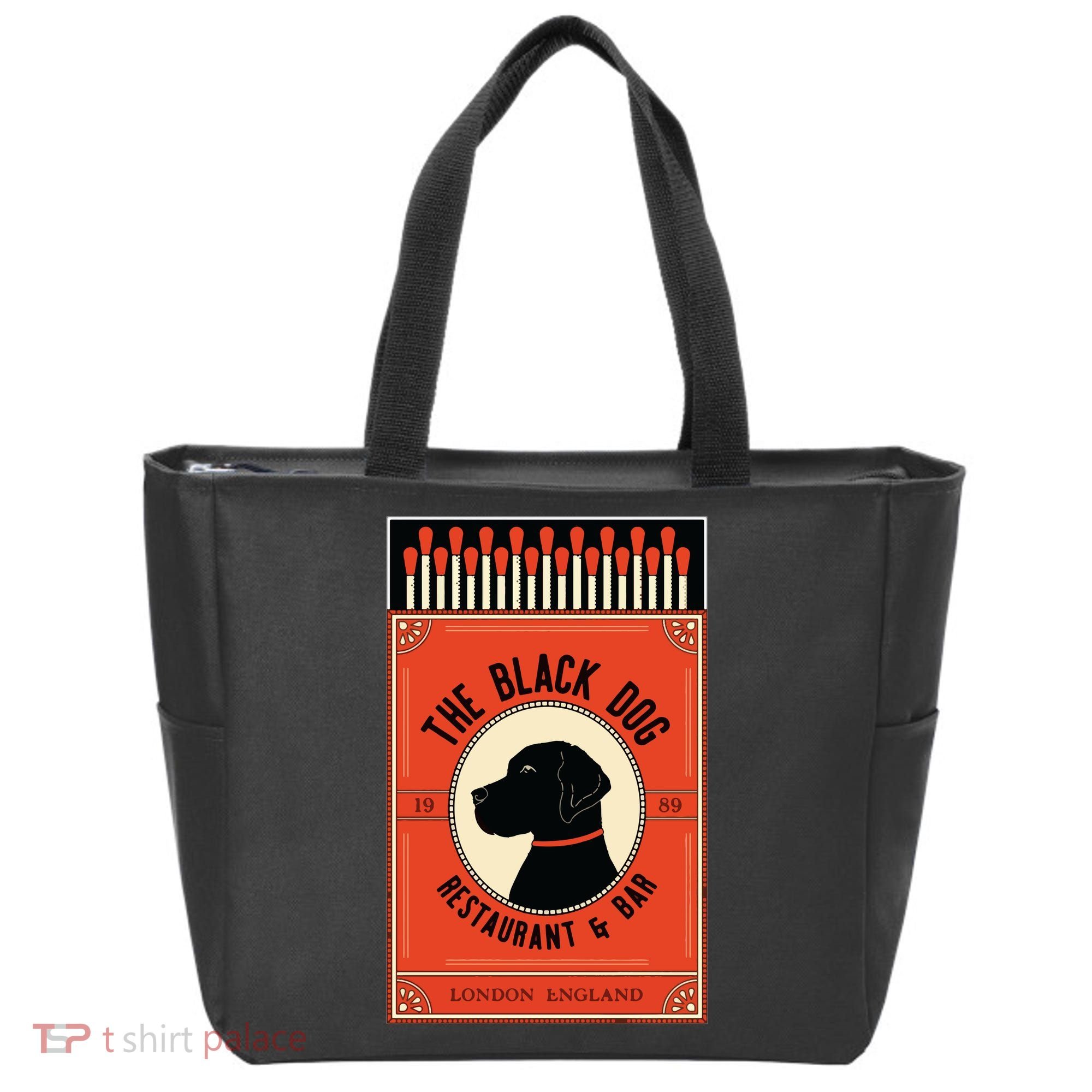 The Black Dog Tote Bag