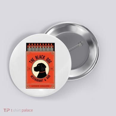 The Black Dog Button