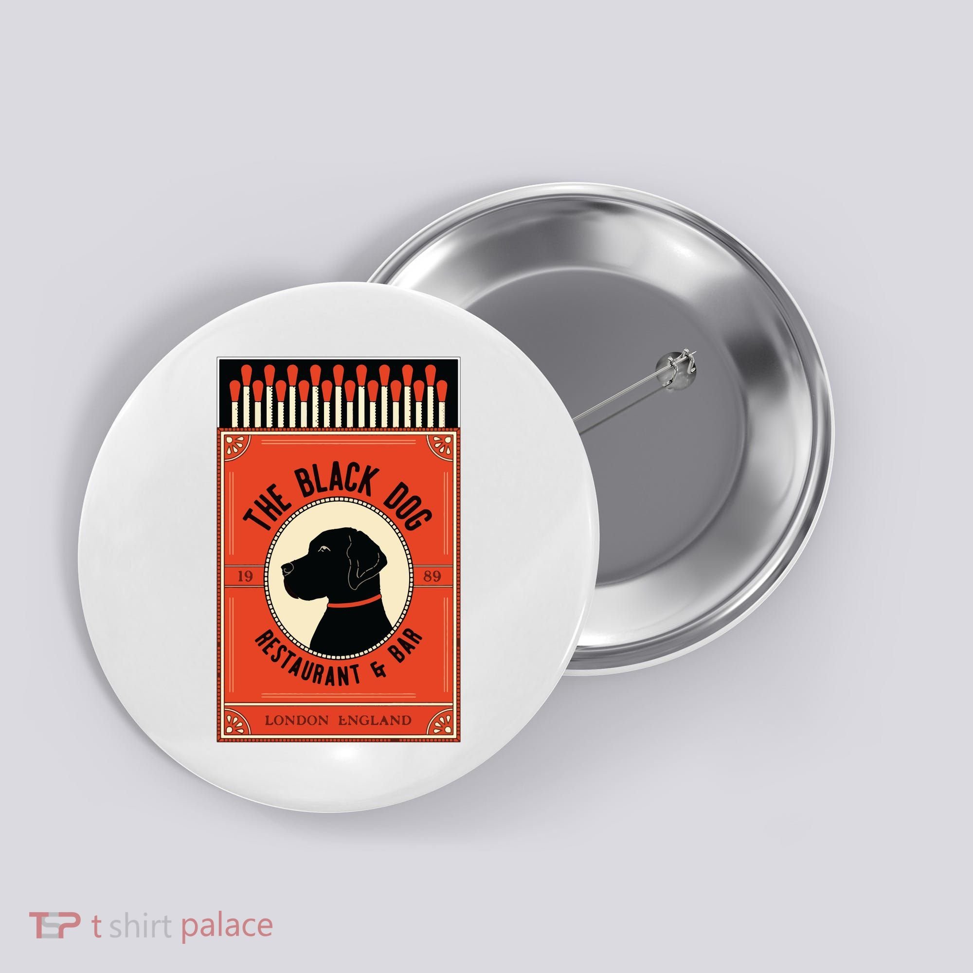 The Black Dog Button