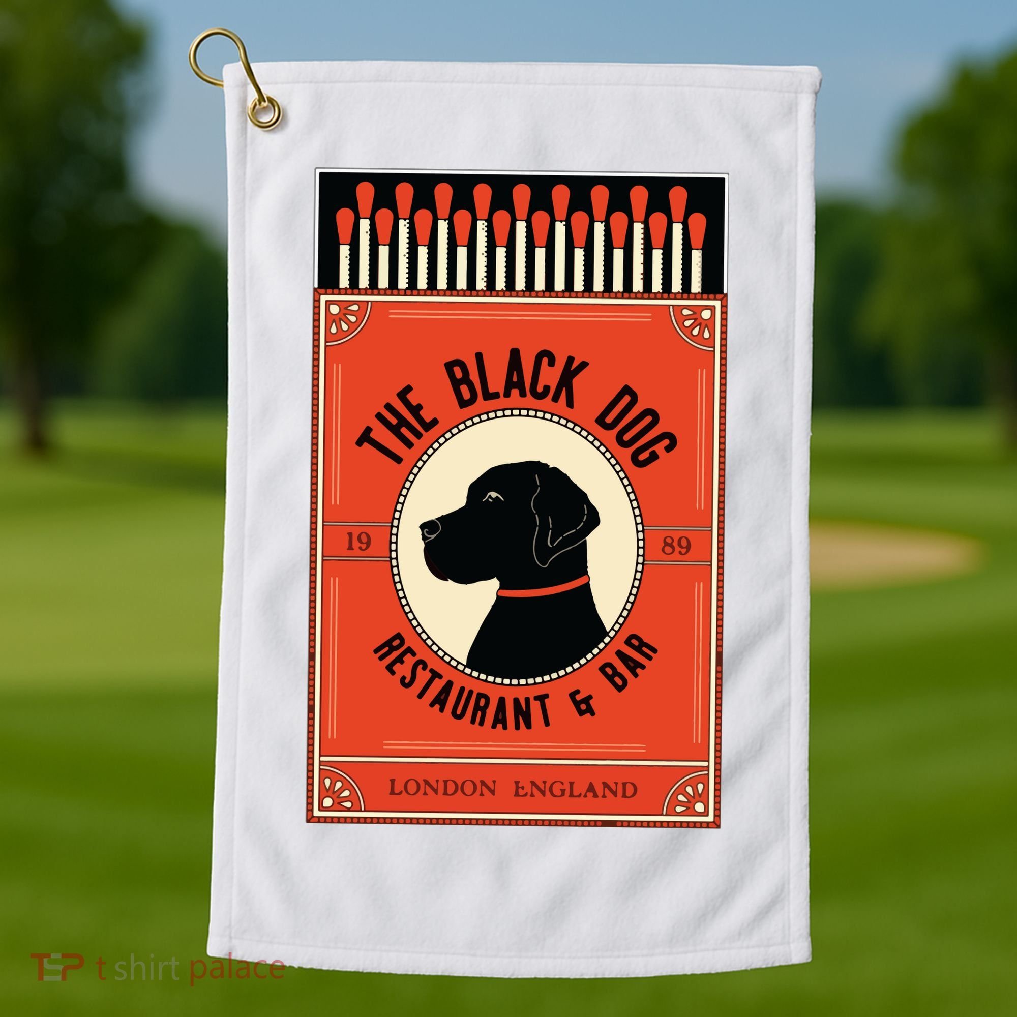 The Black Dog Golf Towel