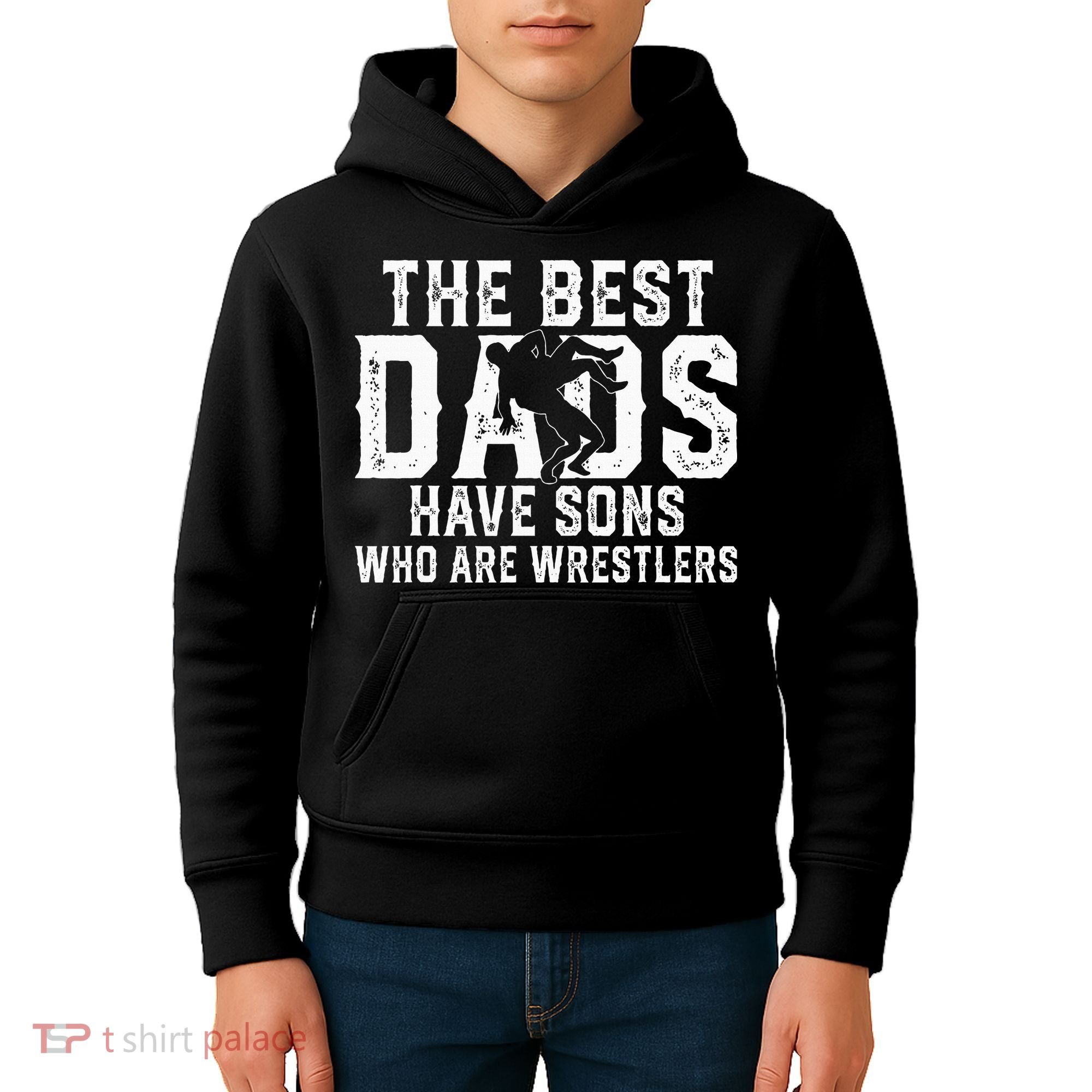 The Best Dads Have Sons Who Are Wrestlers Kids Hoodie
