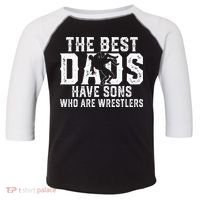 The Best Dads Have Sons Who Are Wrestlers Toddler Fine Jersey T-Shirt thumb 0