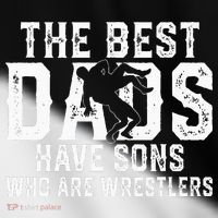 The Best Dads Have Sons Who Are Wrestlers Toddler Fine Jersey T-Shirt thumb 2