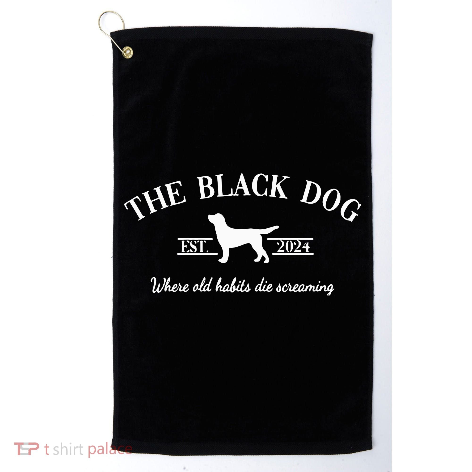 The Black Dog Golf Towel