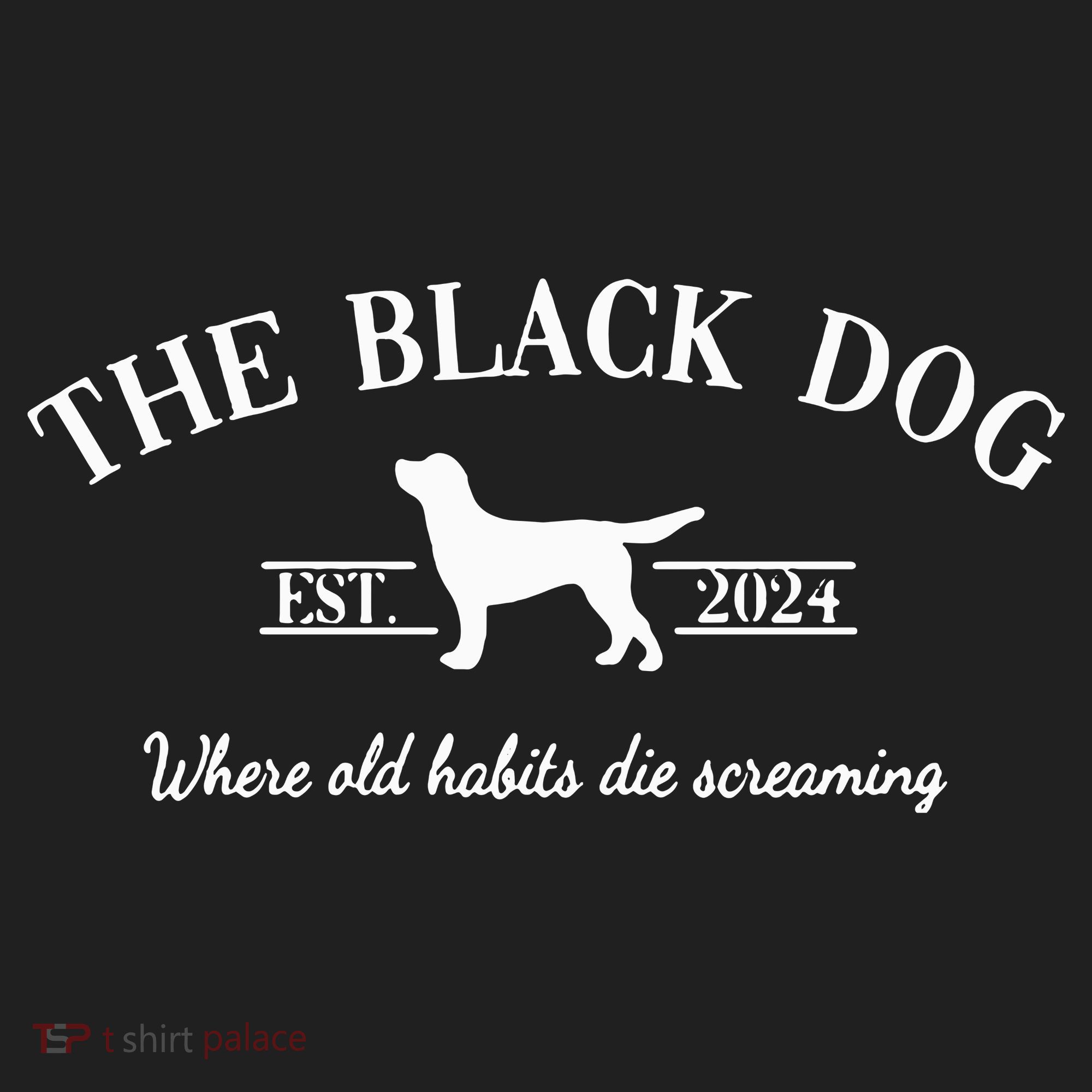 The Black Dog Golf Towel