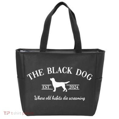 The Black Dog Tote Bag