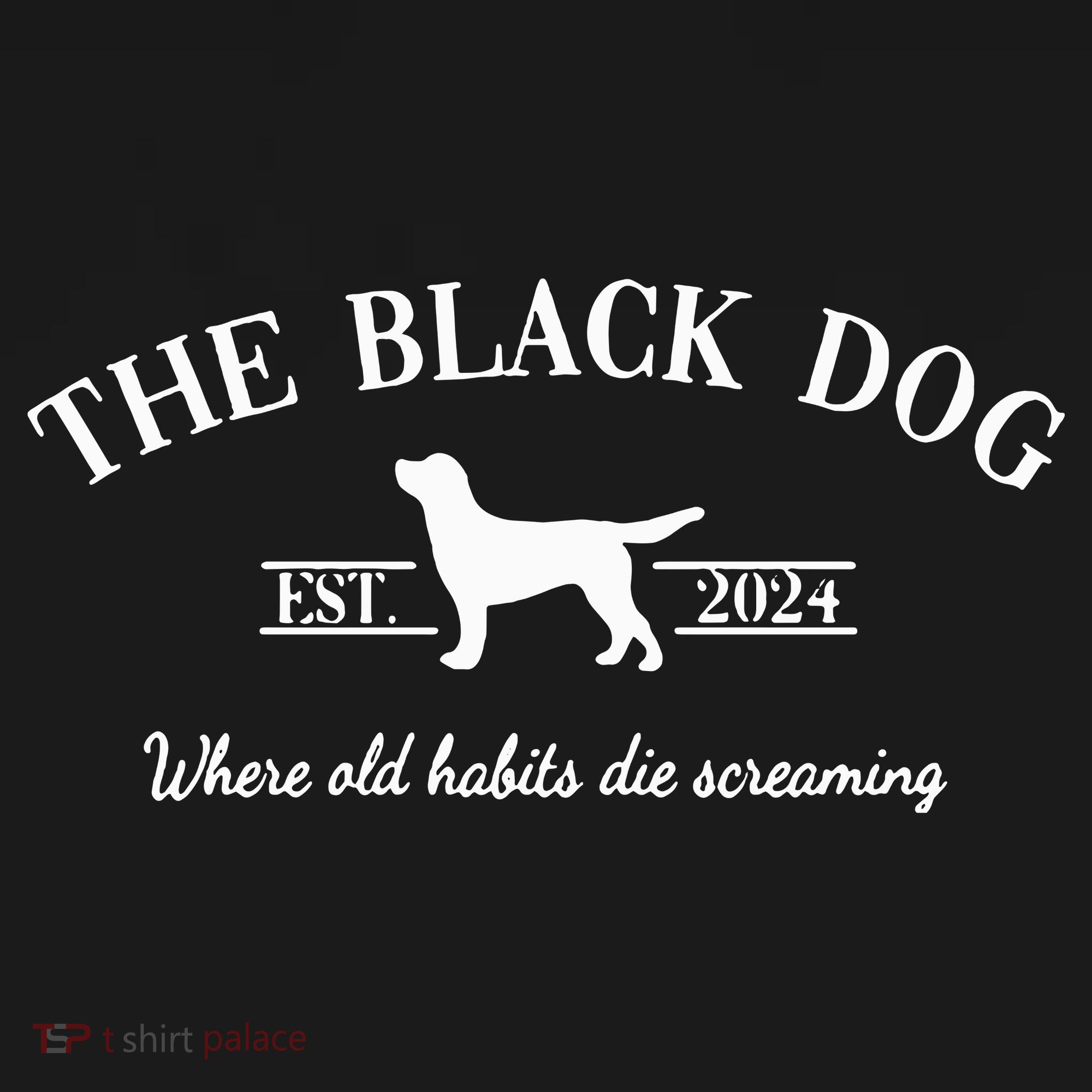 The Black Dog Tote Bag