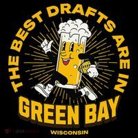 The Best Drafts Are In Green Bay Wisconsin Beer Mascot Gift Coffee Mug thumb 5