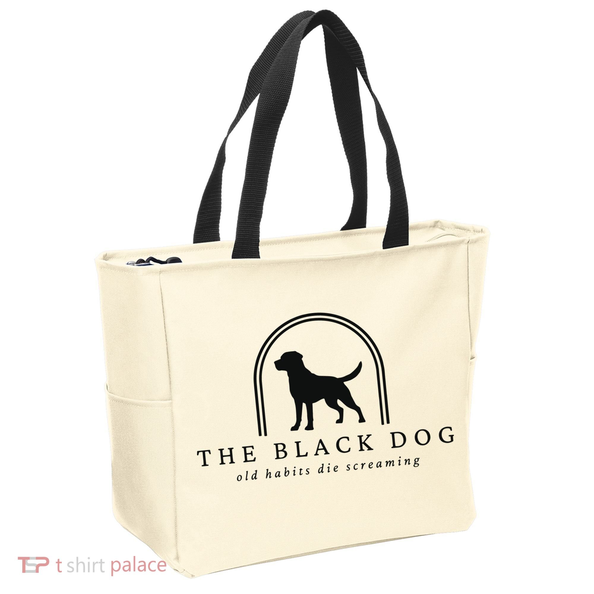 The Black Dog Tote Bag