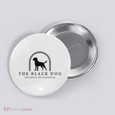 The Black Dog Button