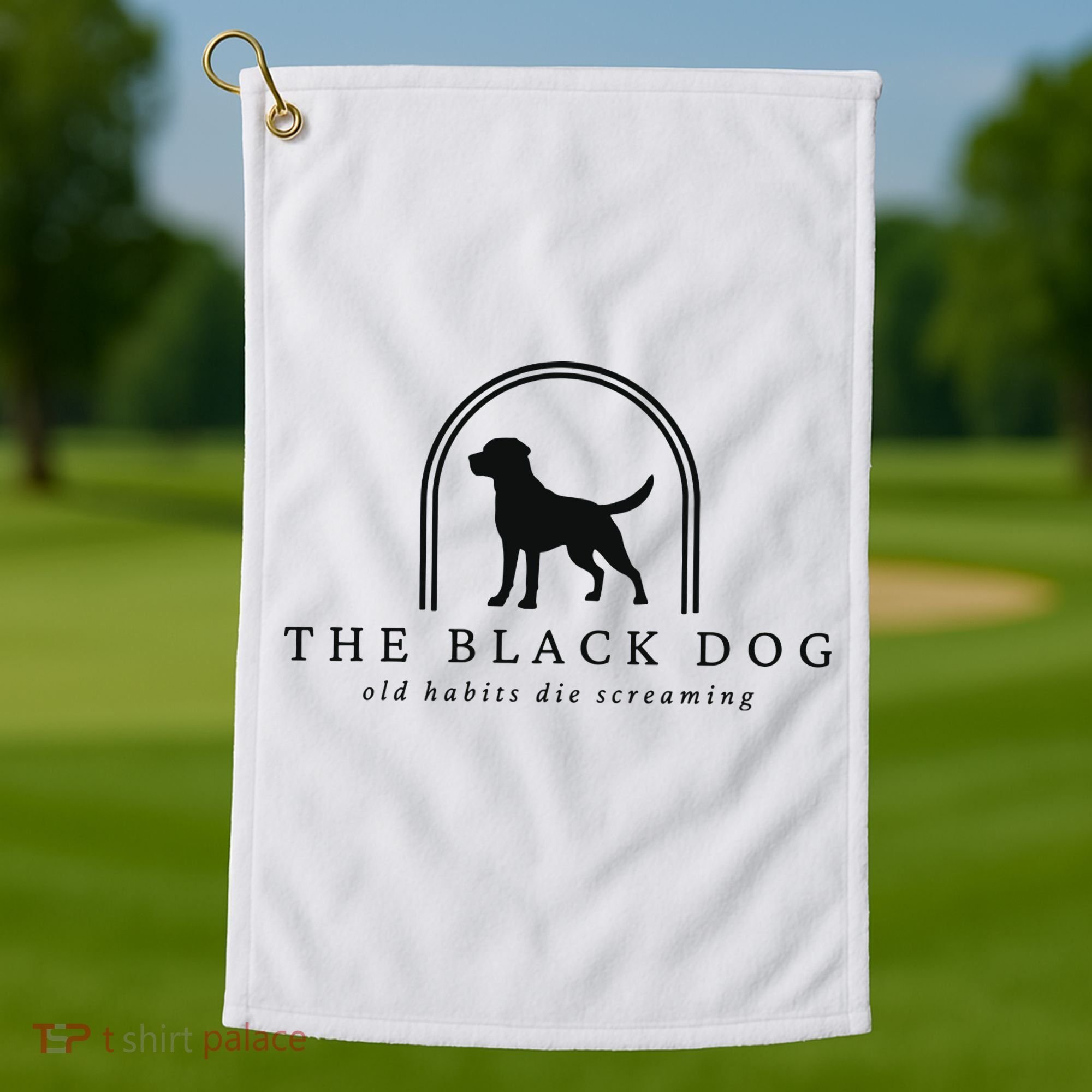 The Black Dog Golf Towel