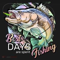 The Best Days Are Spent Fishing Women's Hoodie thumb 2