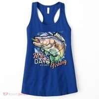 The Best Days Are Spent Fishing Women's Tank Top thumb 0