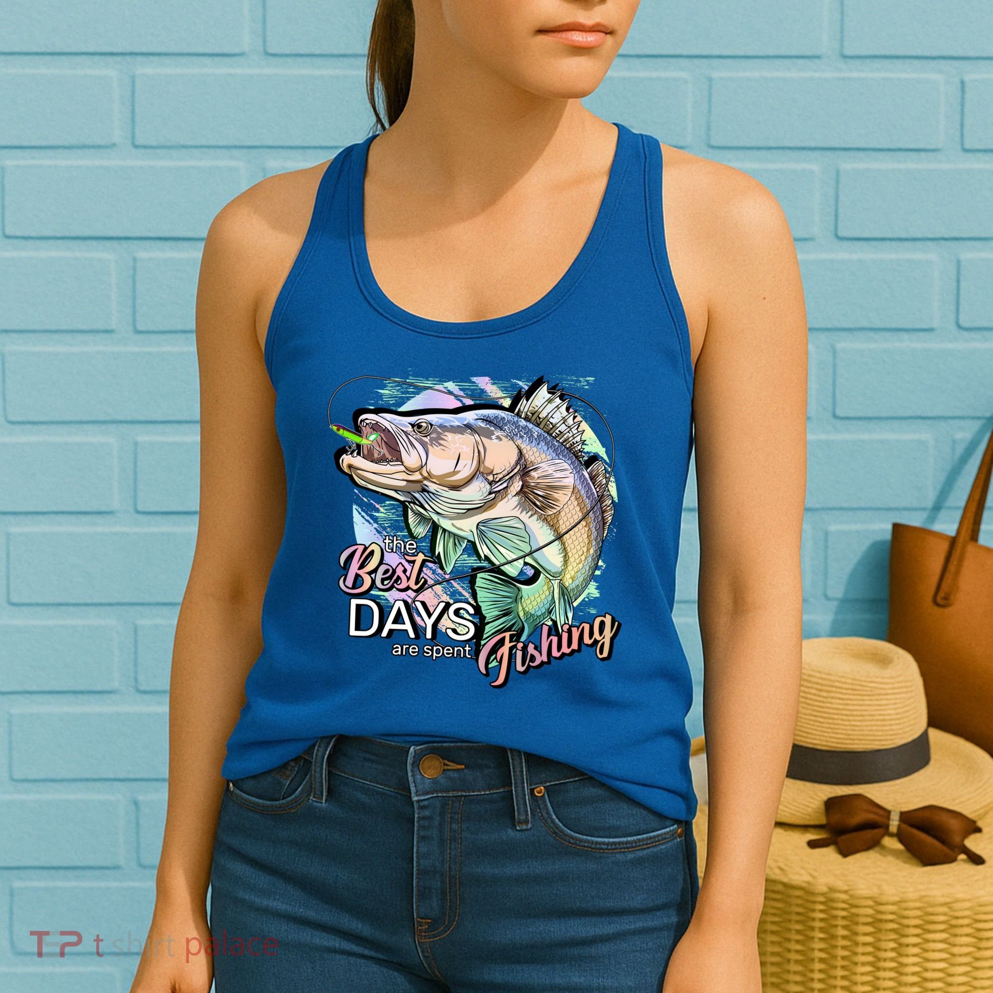 The Best Days Are Spent Fishing Women's Tank Top