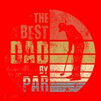 The Best Dad By Par Meaningful Gift Santa Hat thumb 1