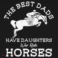 The Best Dads Have Daughters Who Ride Horses Horse Lover Apron thumb 3