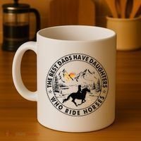 The Best Dads Have Daughters Who Ride Horses Coffee Mug thumb 4
