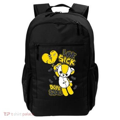 Teddy Bear Dope Skill Love Sick Flying Balloon Backpack
