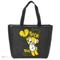 Teddy Bear Dope Skill Love Sick Flying Balloon Tote Bag thumb 0