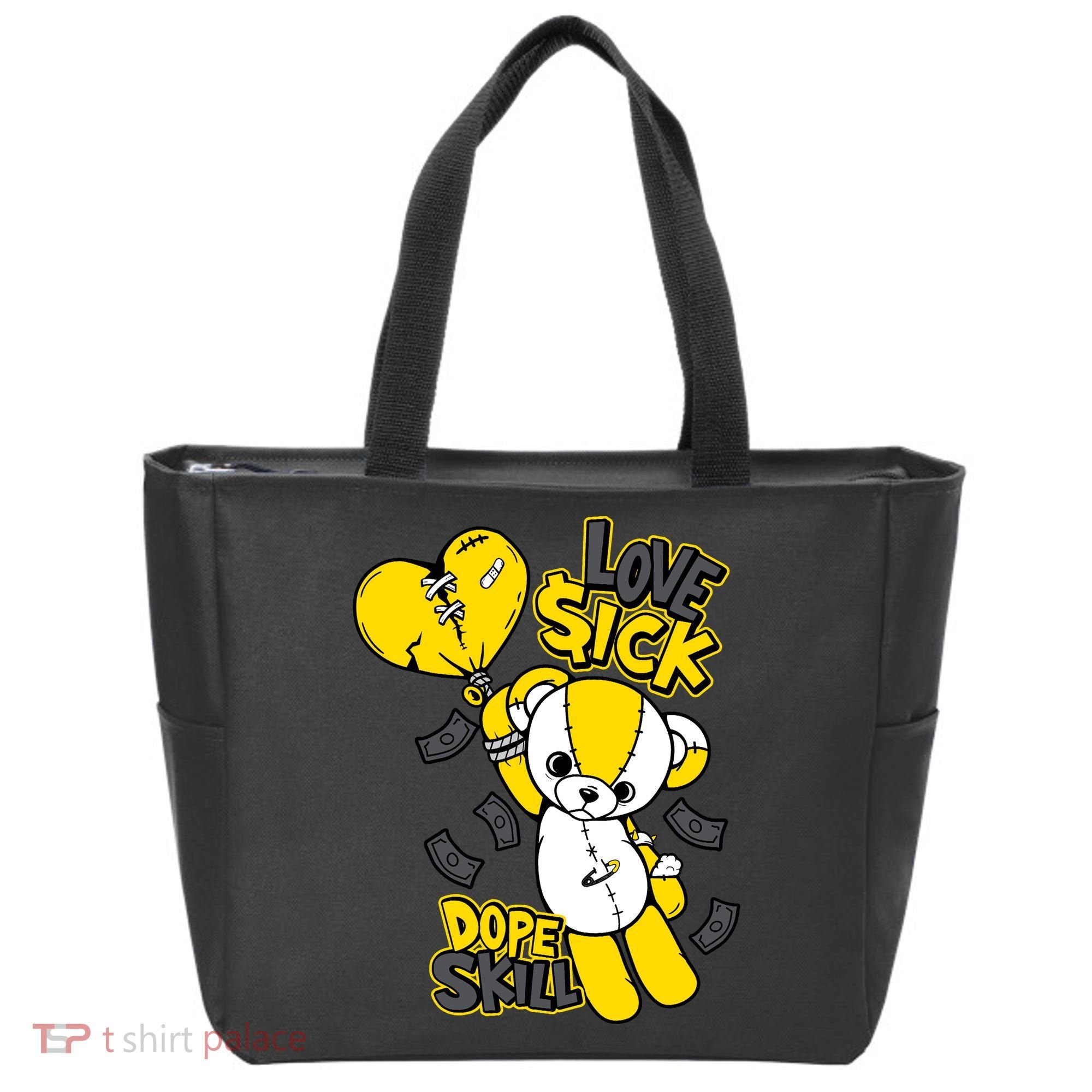 Teddy Bear Dope Skill Love Sick Flying Balloon Tote Bag
