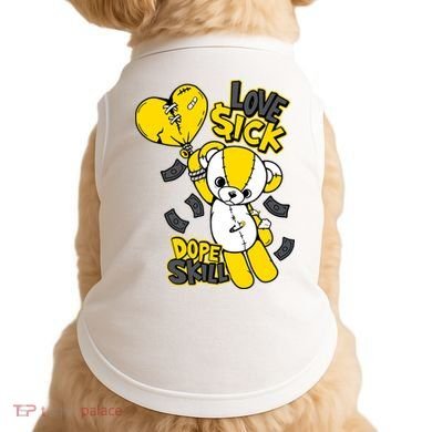 Teddy Bear Dope Skill Love Sick Flying Balloon Doggie Tank