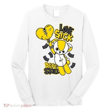 Teddy Bear Dope Skill Love Sick Flying Balloon Long Sleeve Shirt