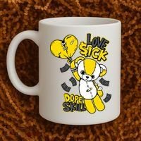 Teddy Bear Dope Skill Love Sick Flying Balloon Coffee Mug thumb 2