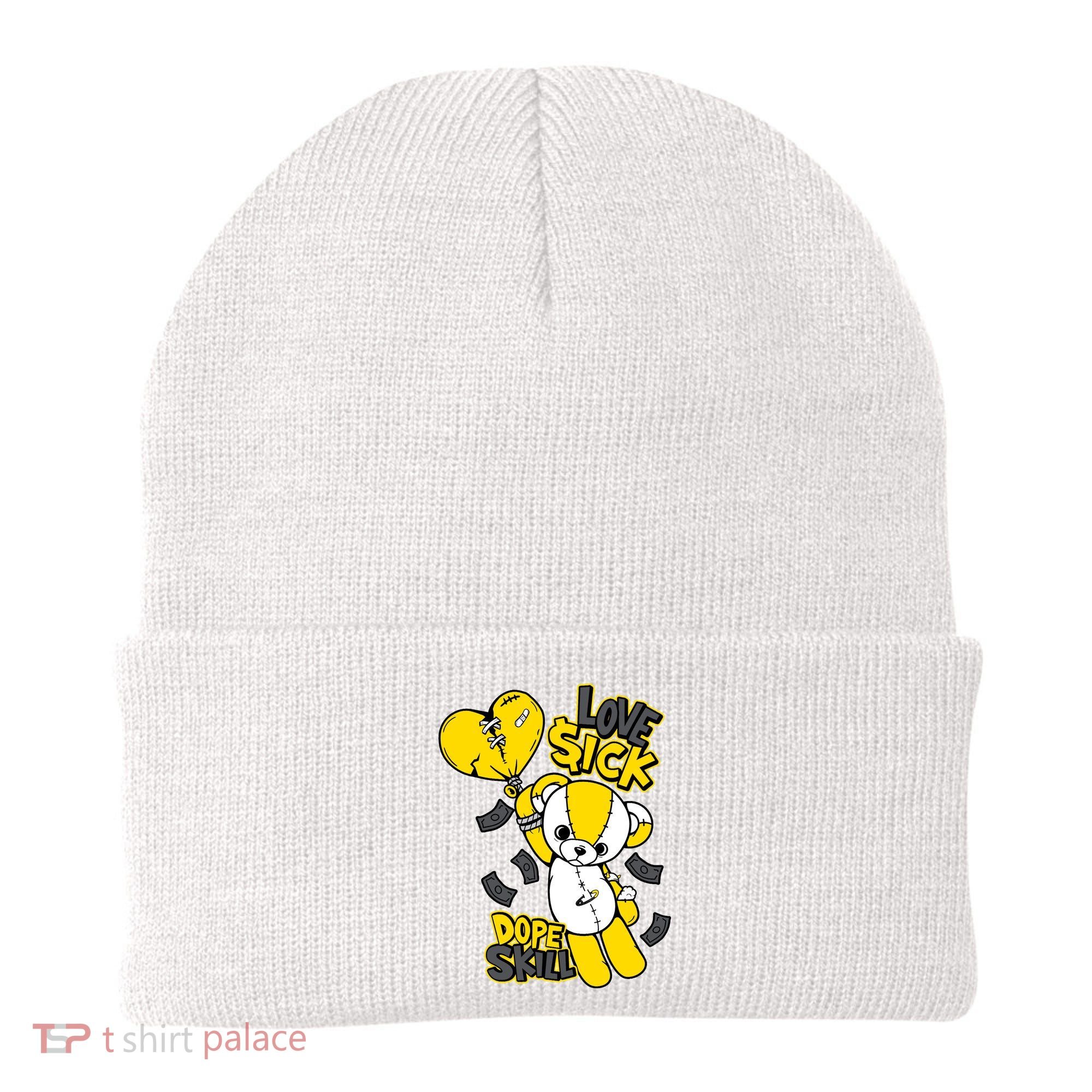 Teddy Bear Dope Skill Love Sick Flying Balloon Beanie