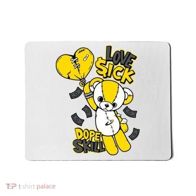 Teddy Bear Dope Skill Love Sick Flying Balloon Mousepad