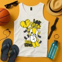 Teddy Bear Dope Skill Love Sick Flying Balloon Tank Top thumb 4