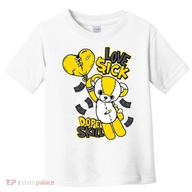 Teddy Bear Dope Skill Love Sick Flying Balloon Toddler T-Shirt