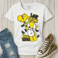 Teddy Bear Dope Skill Love Sick Flying Balloon Women's T-Shirt thumb 3